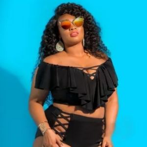 Sexy Plus 2pc ruffles  Swimwear